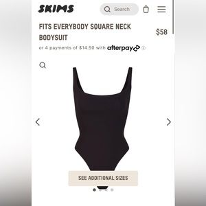 SKIMS bodysuit *tag on*
